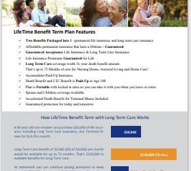 Chubb Lifetime Benefits Term Highlights