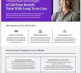 Chubb Lifetime Benefit Term Long Term Care